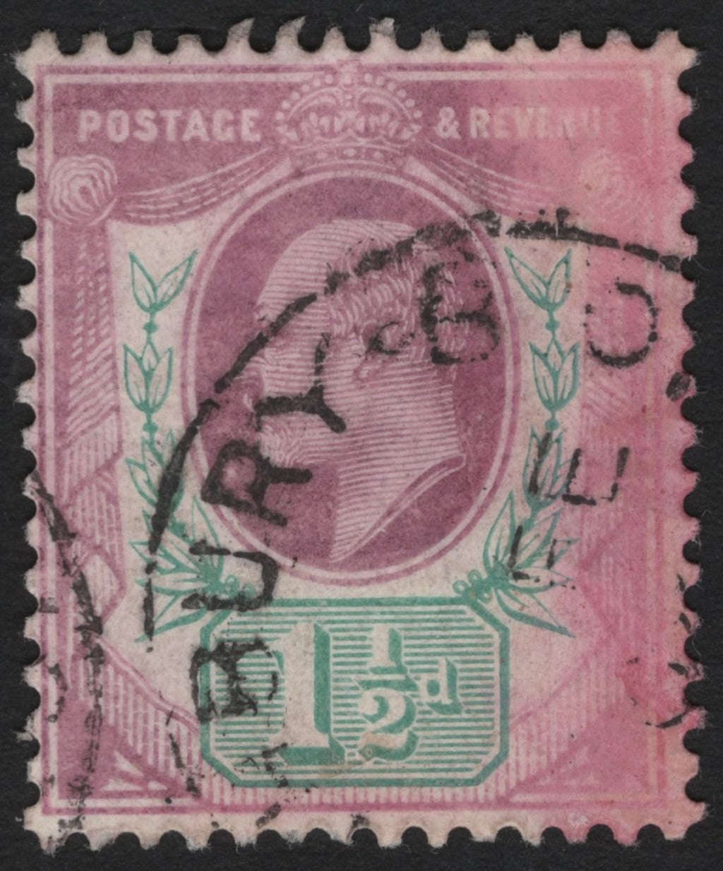 SCG4450 - United Kingdom 1887–1900 Queen Victoria ½d Lilac and Green Stamp
