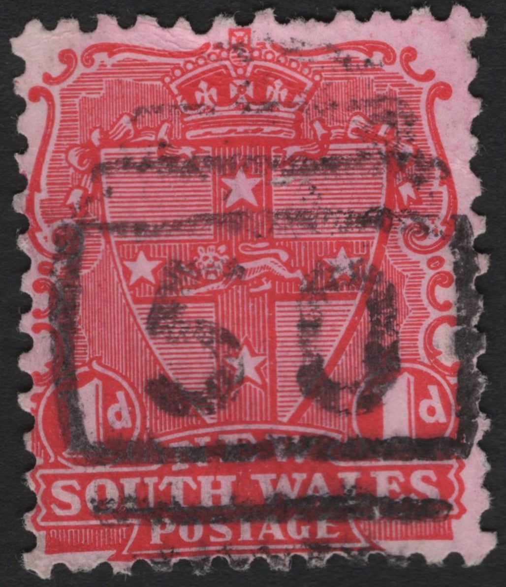 SCG4453 - New South Wales 1d Red Coat of Arms Stamp