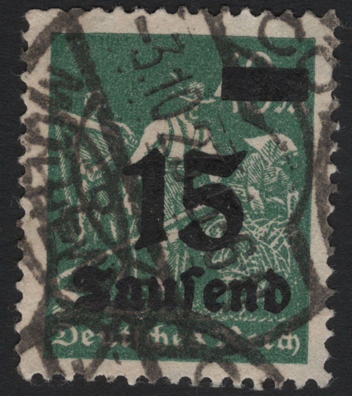 SCG4456 - Germany 1923 – Hyperinflation Overprint “15 Tausend”