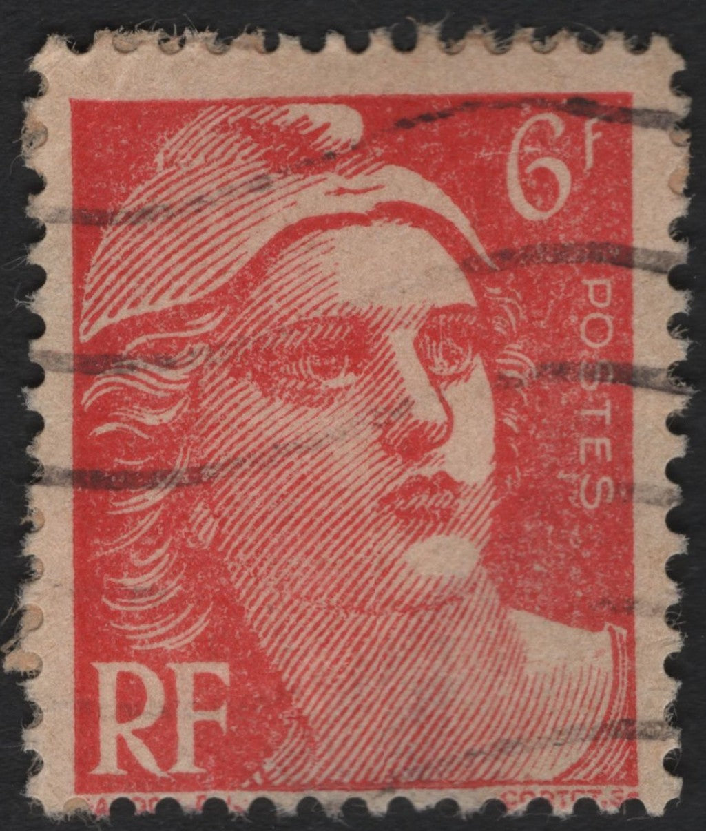 SCG4505 - France 6f Red "Marianne de Gandon" Definitive (1945–1954)