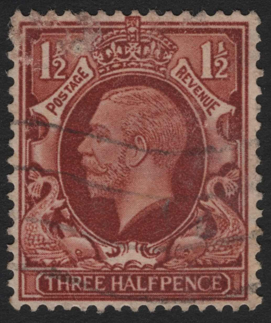 SCG4500 - Great Britain 1912 King George V – 1½d Red-Brown (Three Halfpence)