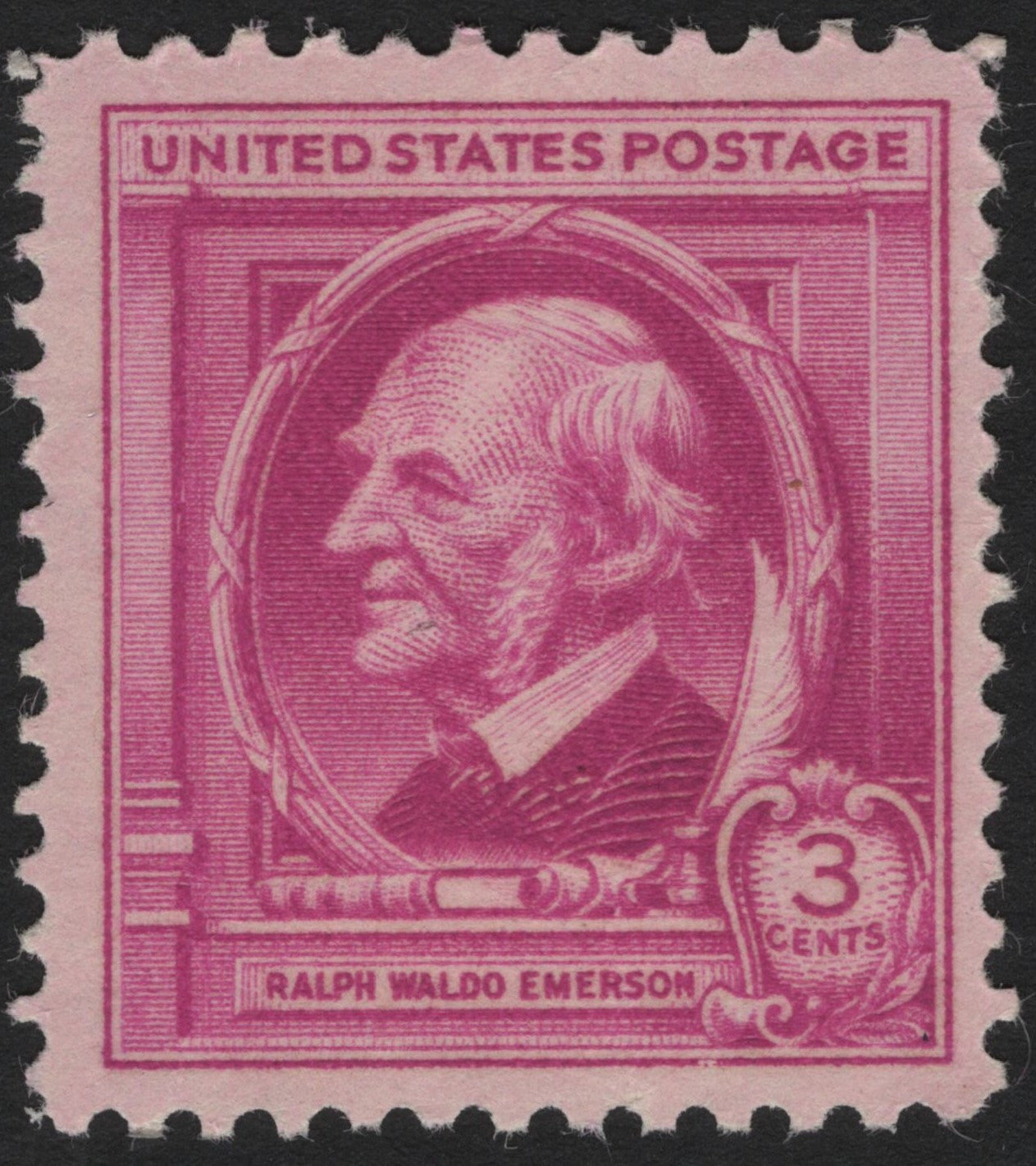 SCG4542 - United States 1940 Ralph Waldo Emerson 3¢ Violet