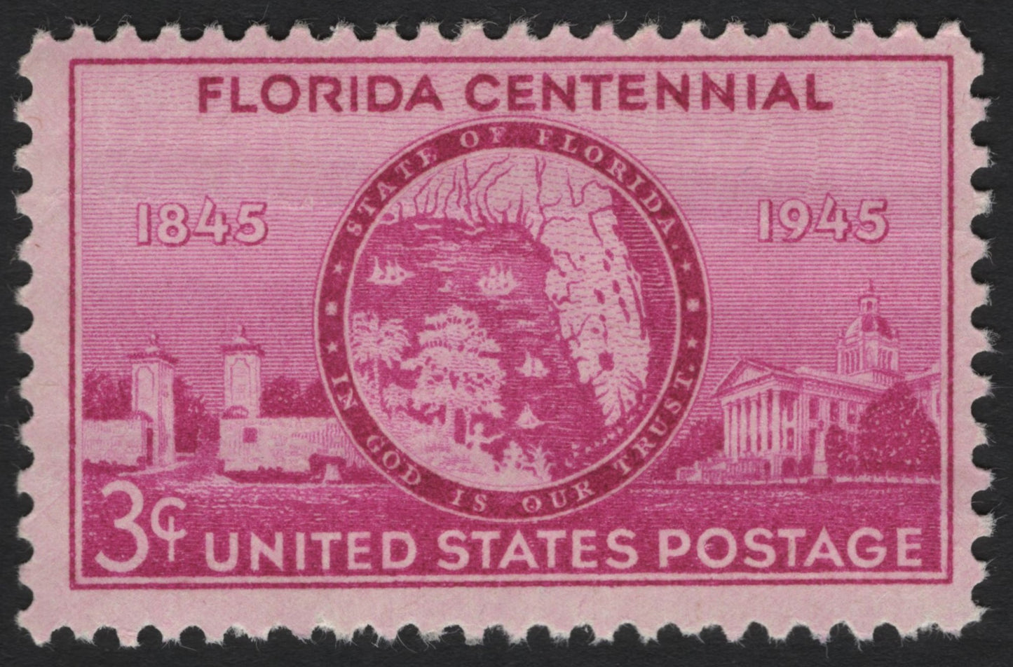 SCG4564 - United States 1945 – Florida Centennial 3¢ Commemorative
