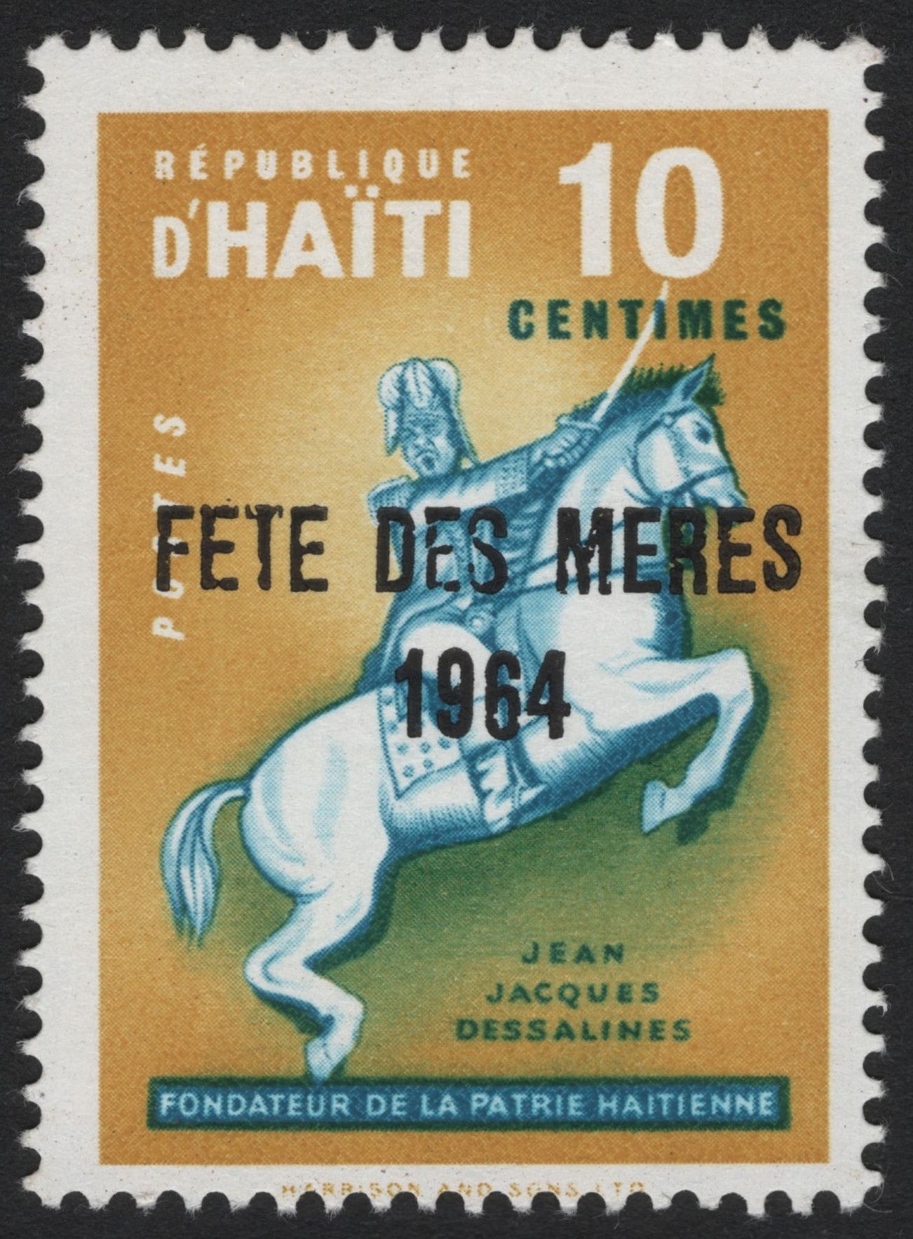 SCG4617 - Haiti 1964 Mother’s Day Overprint – Jean-Jacques Dessalines 10c