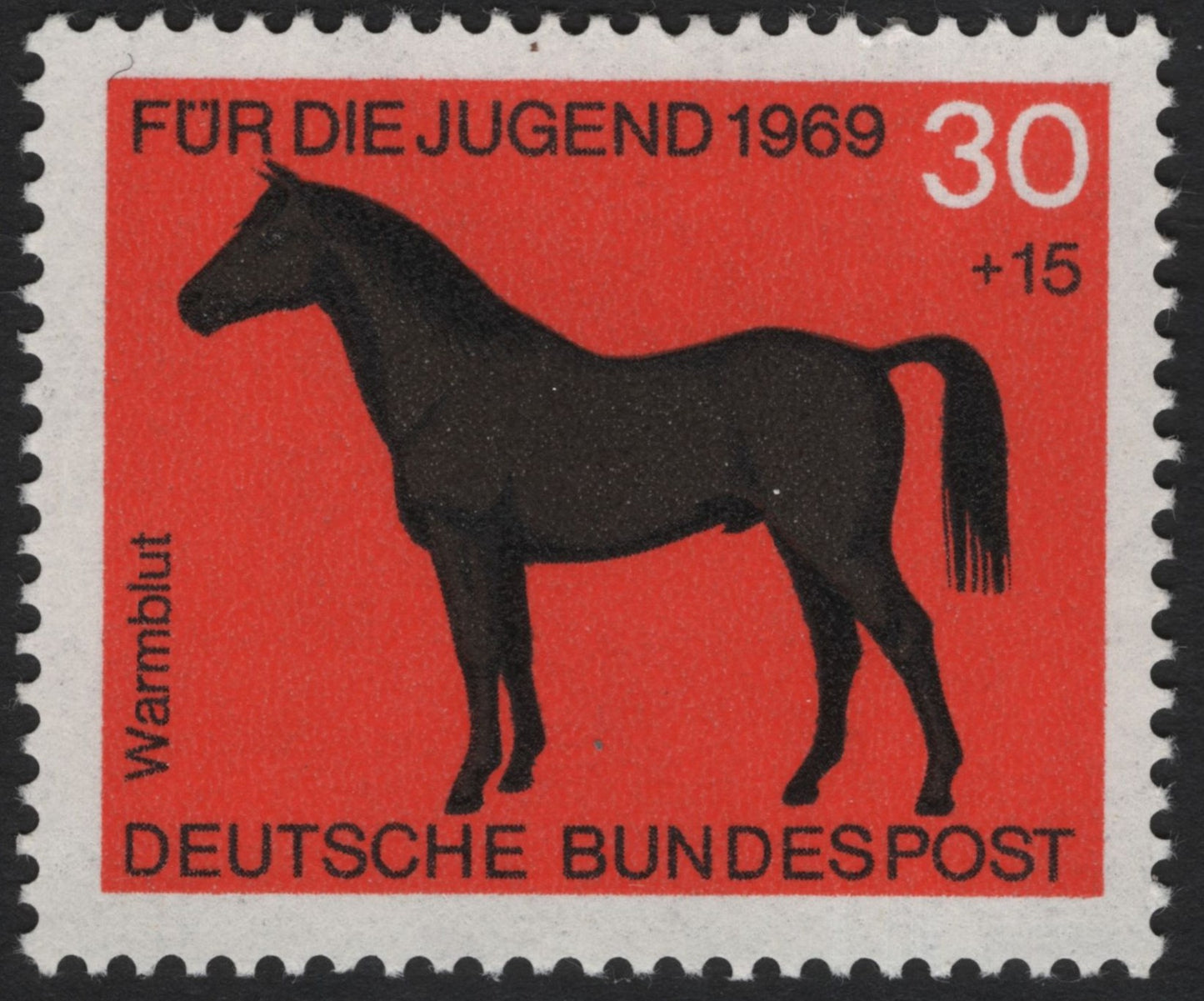 SCG4620 - Germany 1969 – Warmblood Horse, Youth Welfare Semi-Postal
