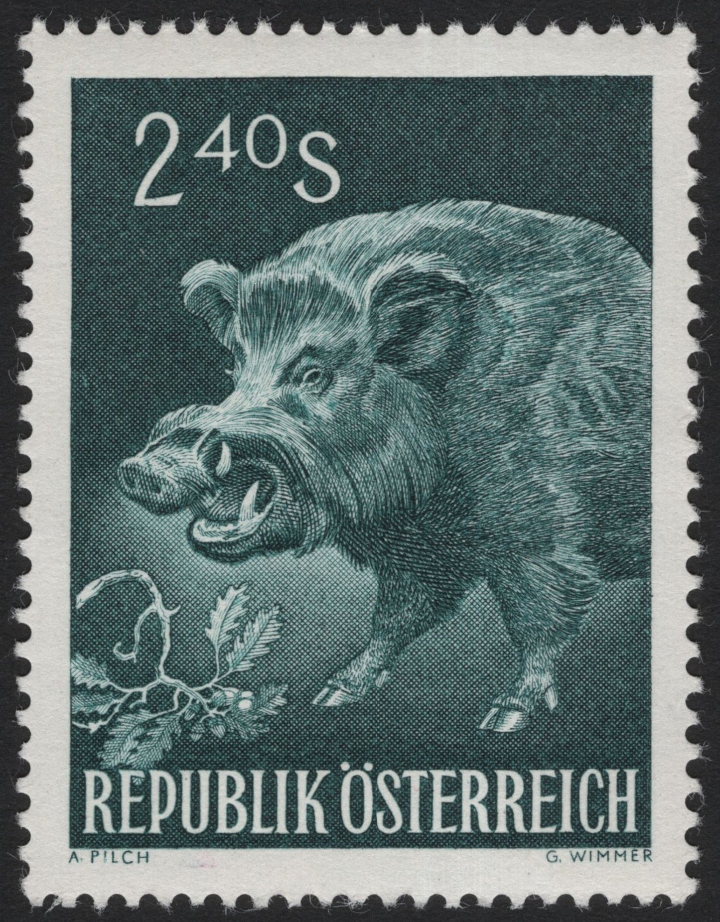 SCG4623 - Austria 1967 Wild Boar – 2.40 Schilling