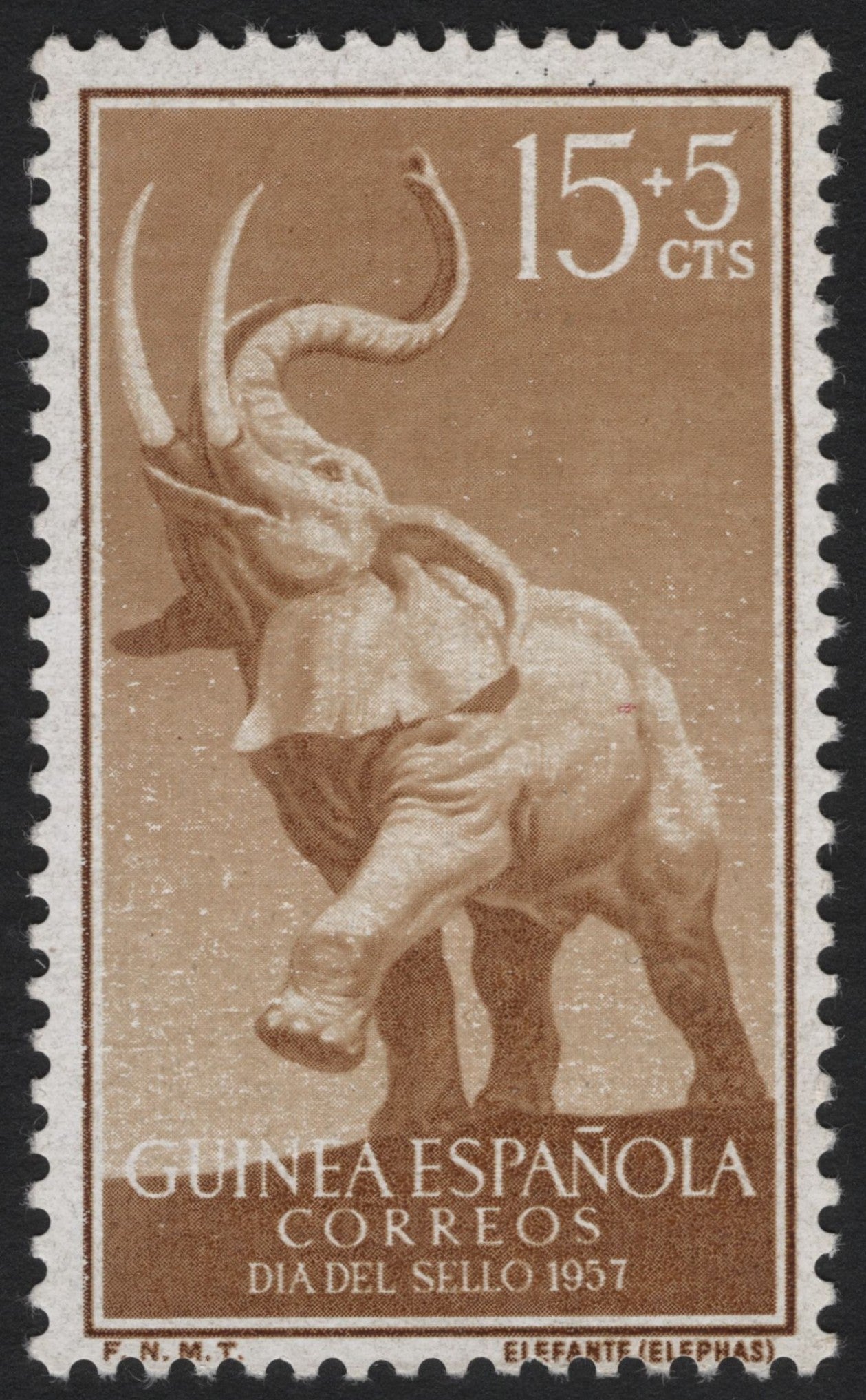 SCG4631 - 1957 Spanish Guinea – Elephant Issue (Día del Sello)
