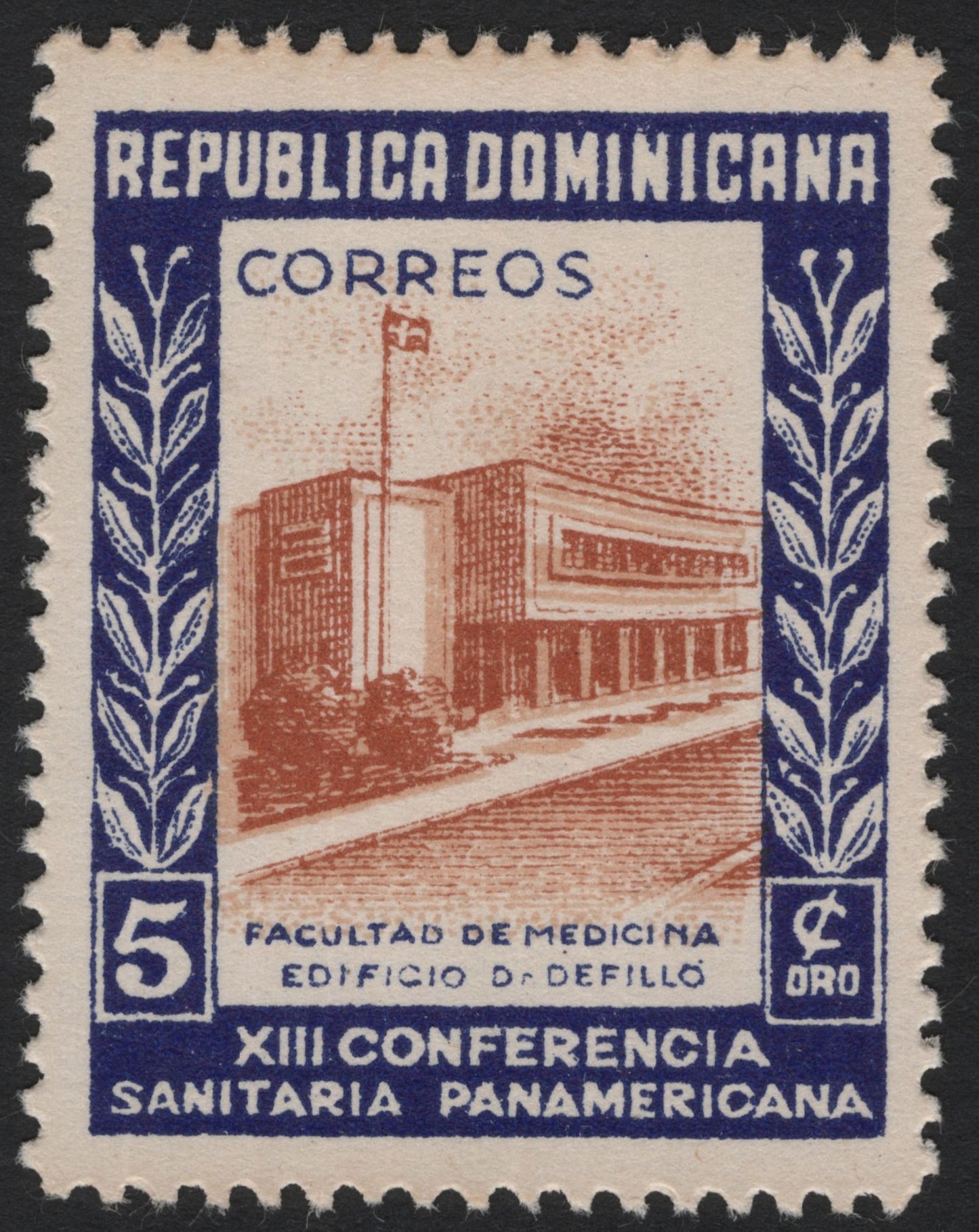 SCG4707 - Dominican Republic 1950 – XIII Pan American Sanitary Conference 5¢ Stamp