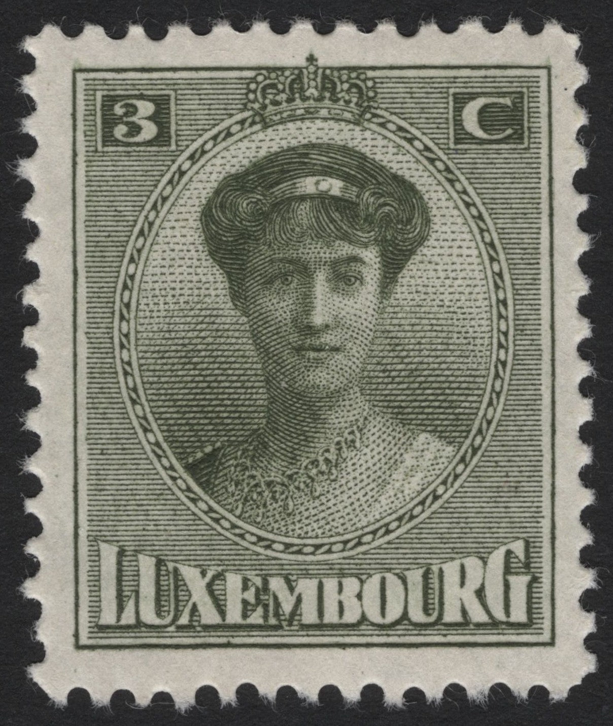 SCG4675 - Luxembourg 3 Centimes – Grand Duchess Marie-Adélaïde (1914–1918)