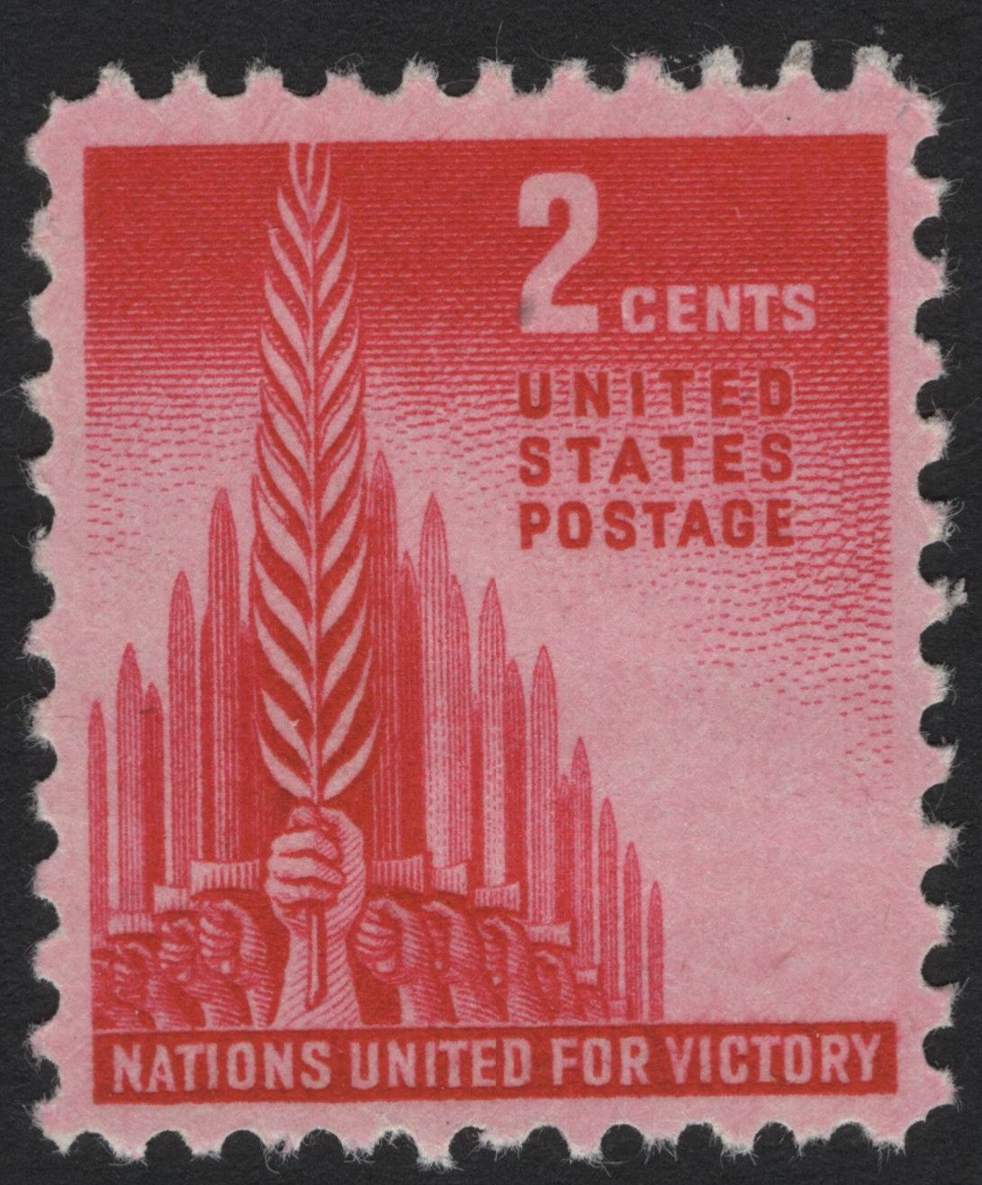 SCG4695 - United States 1942 – 2¢ Nations United for Victory (WWII Issue)