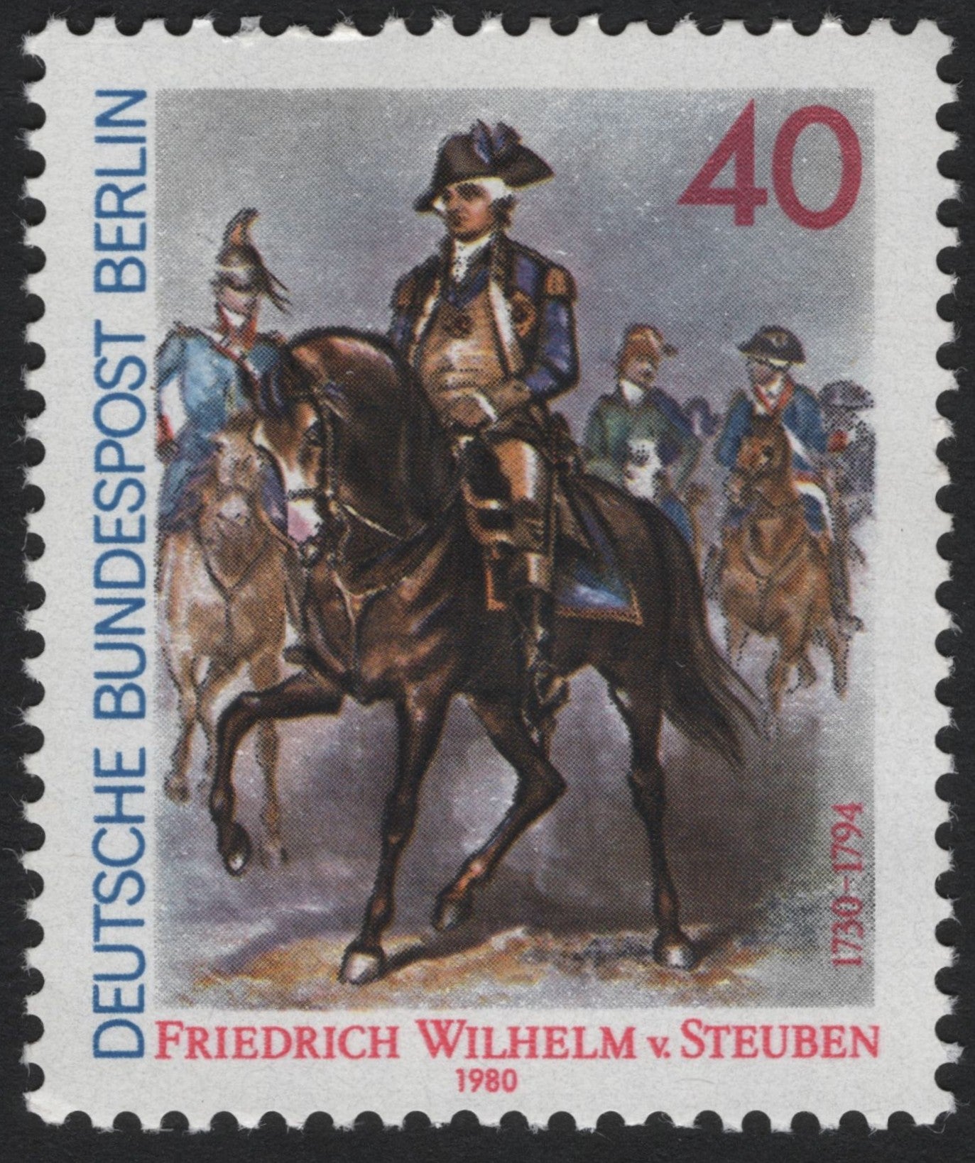 SCG4715 - Germany (Berlin) 1980 – Friedrich Wilhelm von Steuben, 40 Pfennig