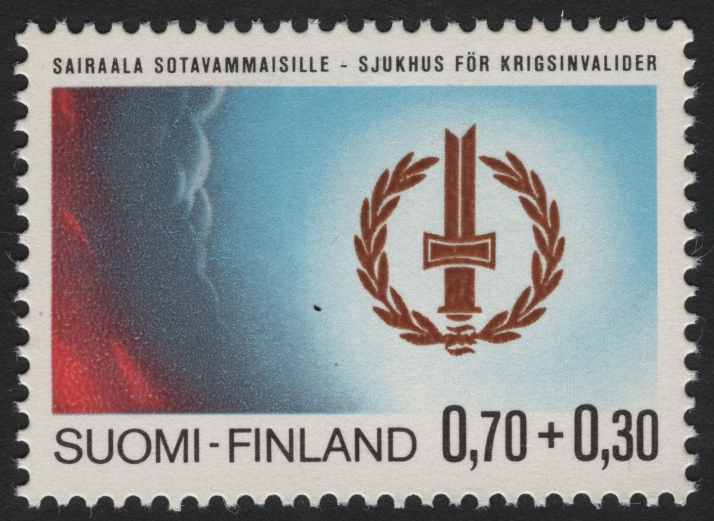 SCG4736 - Finland 1970 Semi-Postal Stamp – Aid for War Invalids (0.70 + 0.30)