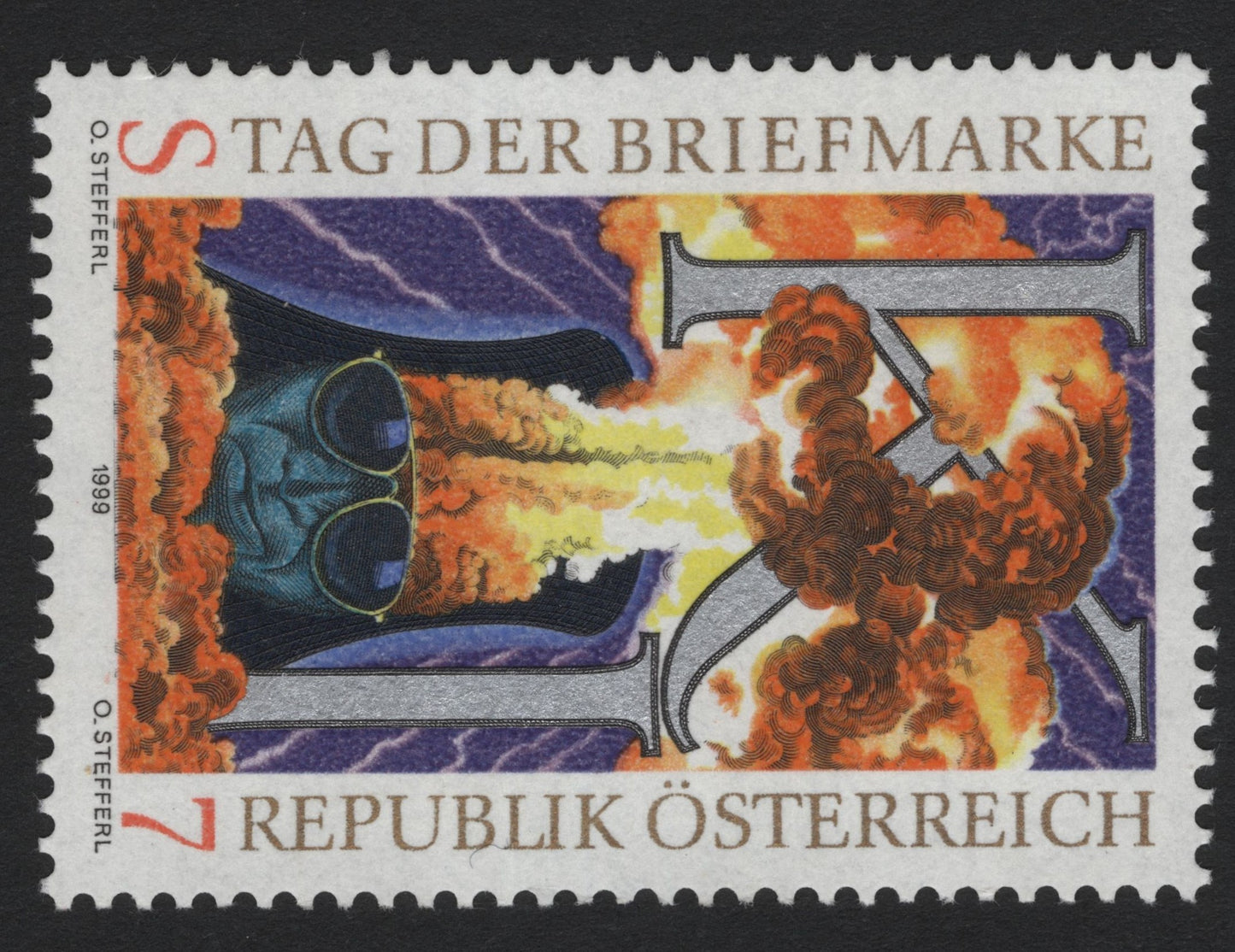 SCG4738 - Austria 1989 "Tag der Briefmarke" Stamp – Republic of Austria
