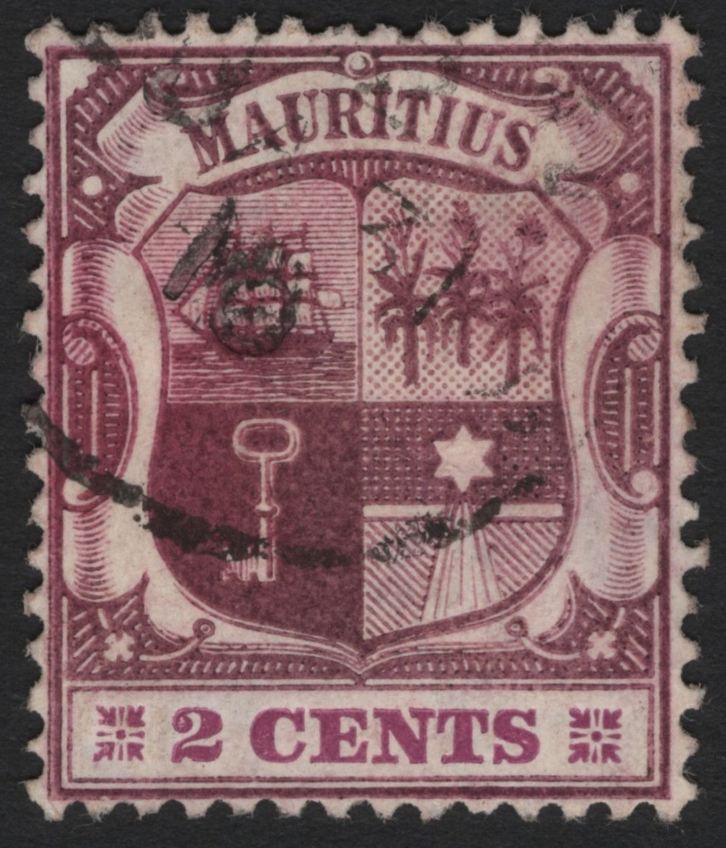 SCG4787 - Mauritius 2 Cents Coat of Arms (Early 20th Century Issue)