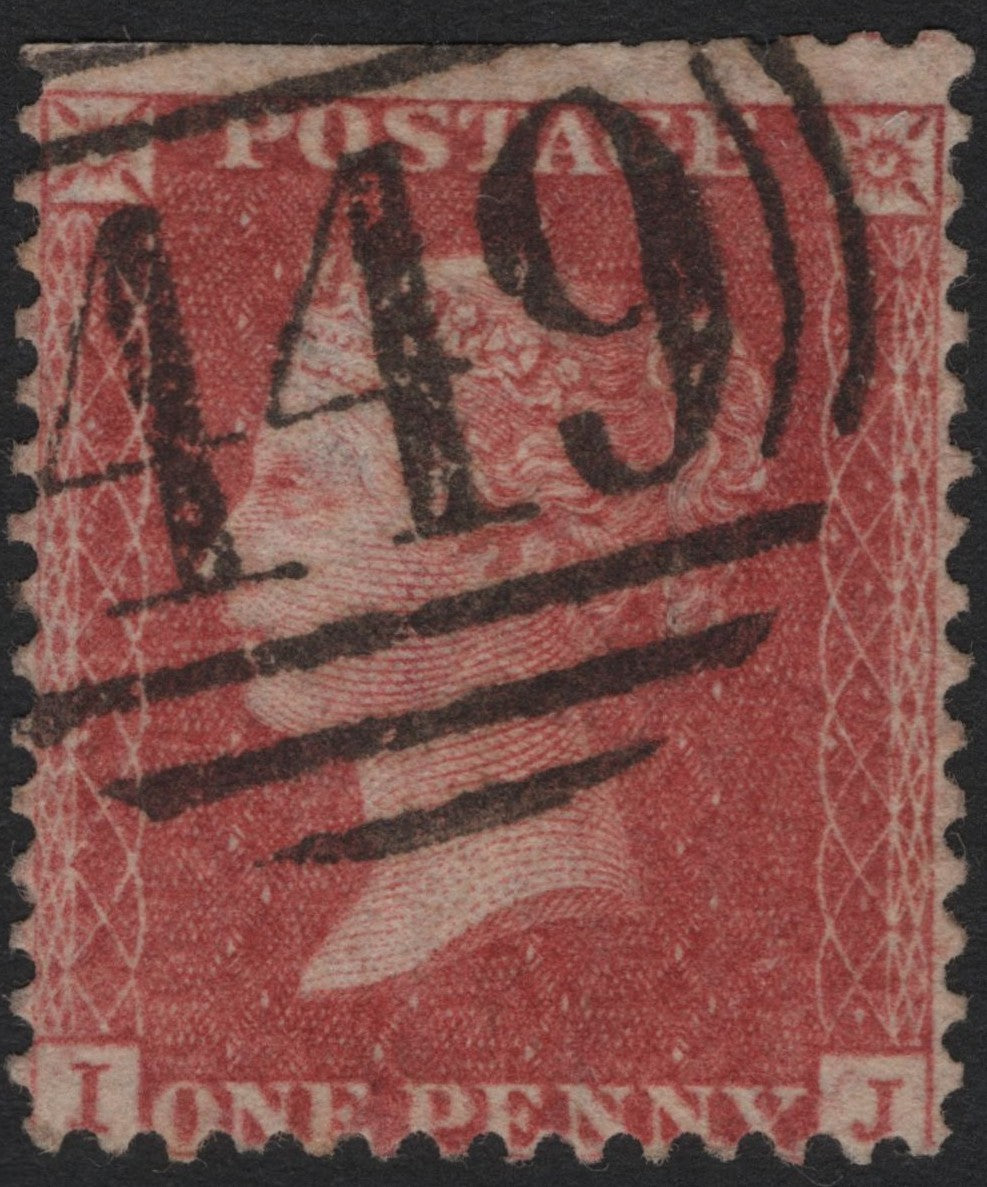 SCG4804 - Great Britain 1854–1857 Queen Victoria 1d Red (Plate Issue, Alphabet II) – Used