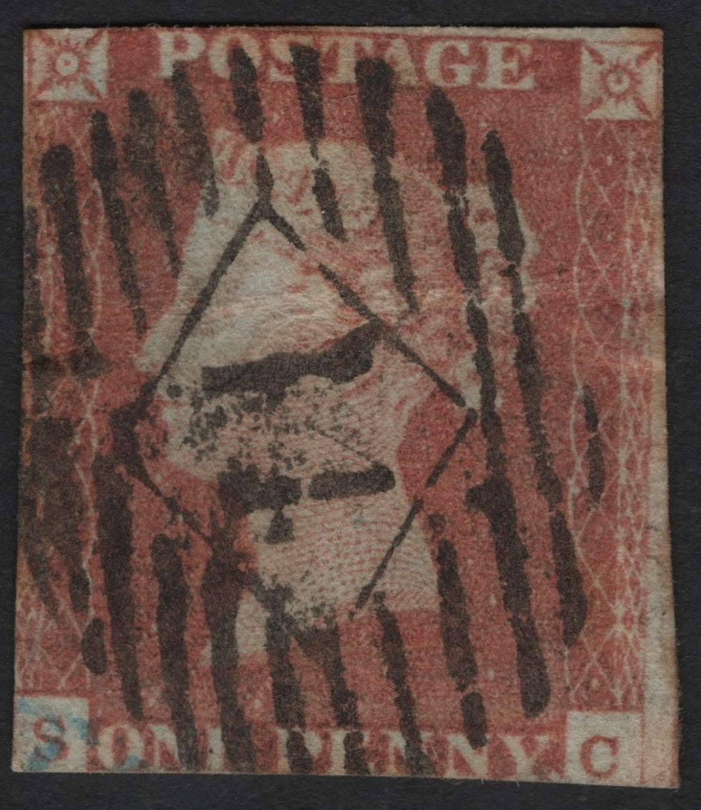 SCG4821 - Great Britain 1841 Penny Red – Plate 90, Lettering S-C