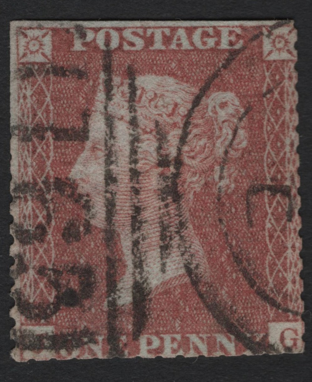 SCG4824 - Great Britain 1841 Queen Victoria 1d Red (Plate Position G)