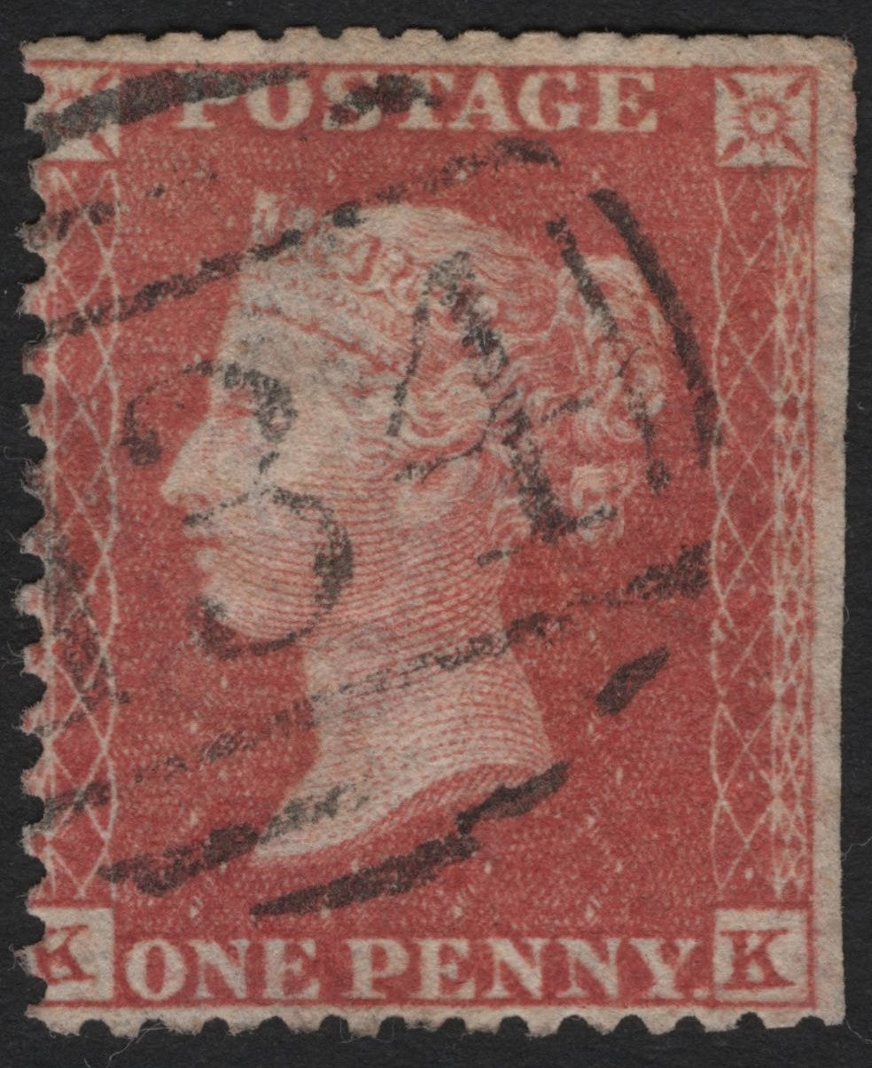 SCG4806 - Great Britain 1841 Queen Victoria 1d Red (Plate Lettering K-K)
