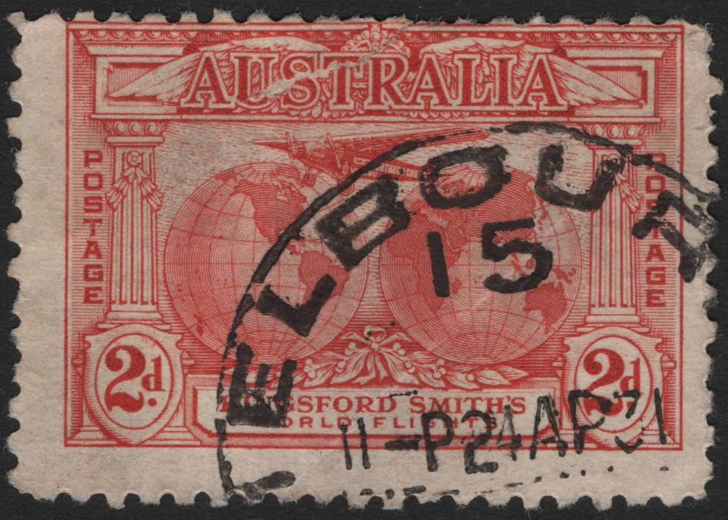SCG4885 - Australia 1931 2d Kingsford Smith World Flight Commemorative