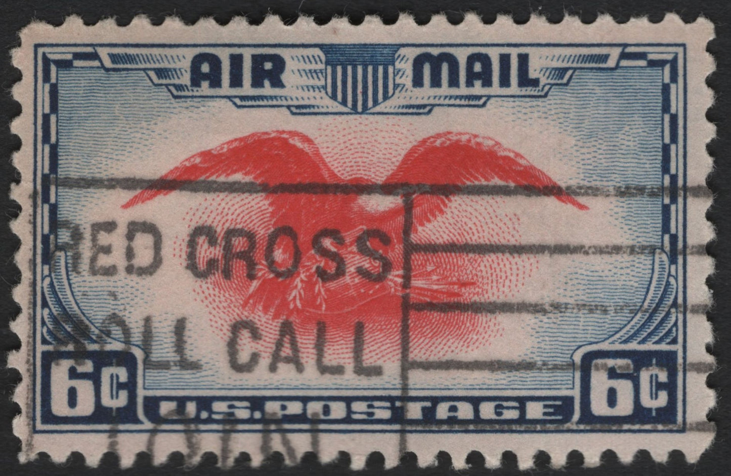 SCG4867 - United States 1938 Airmail 6¢ Eagle in Flight (Scott C23)