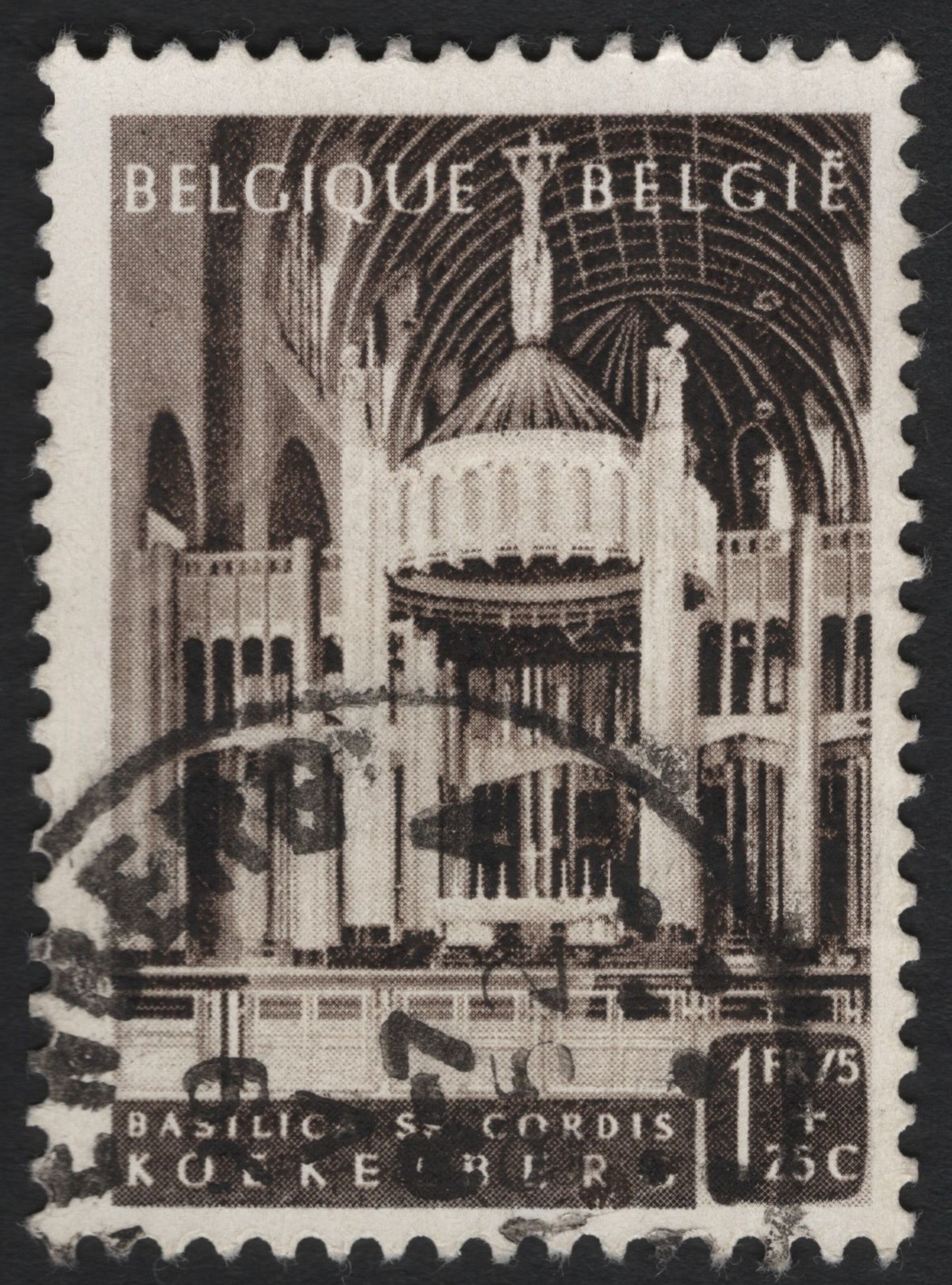 SCG4896 - Belgium 1942 Basilica of the Sacred Heart (Koekelberg) Semi-Postal