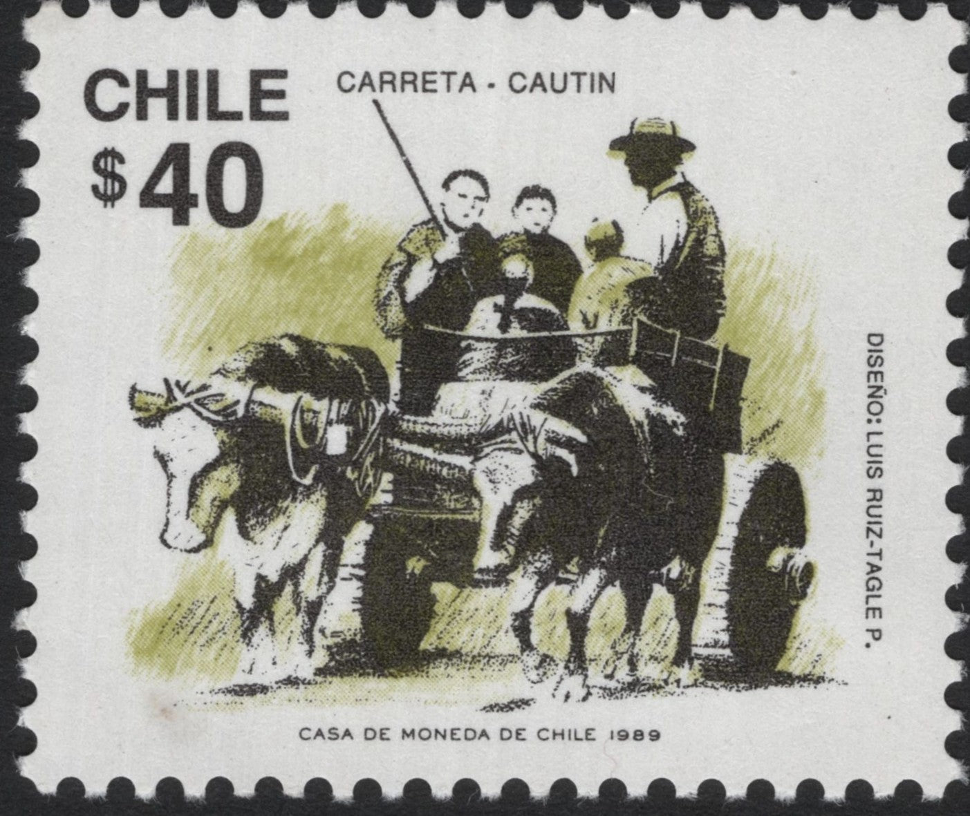 SCG4917 - Chile 1989 – Carreta de Cautín, $40
