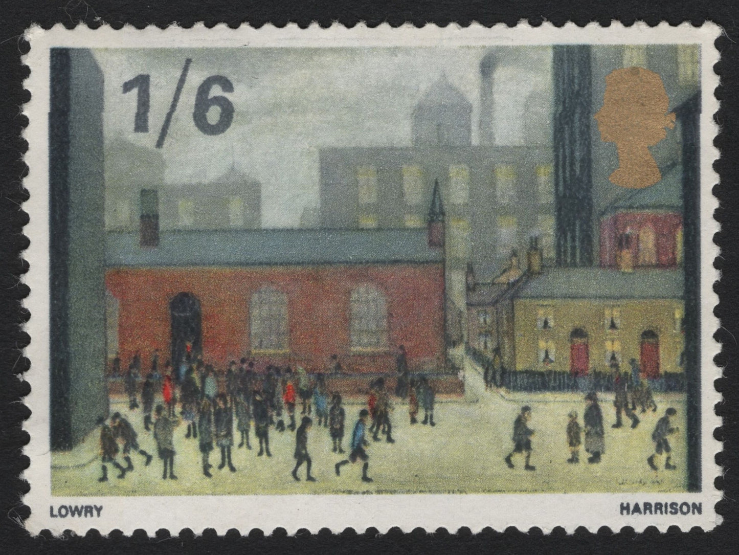 SCG4930 - United Kingdom 1967 – L.S. Lowry Painting, 1/6 Shilling