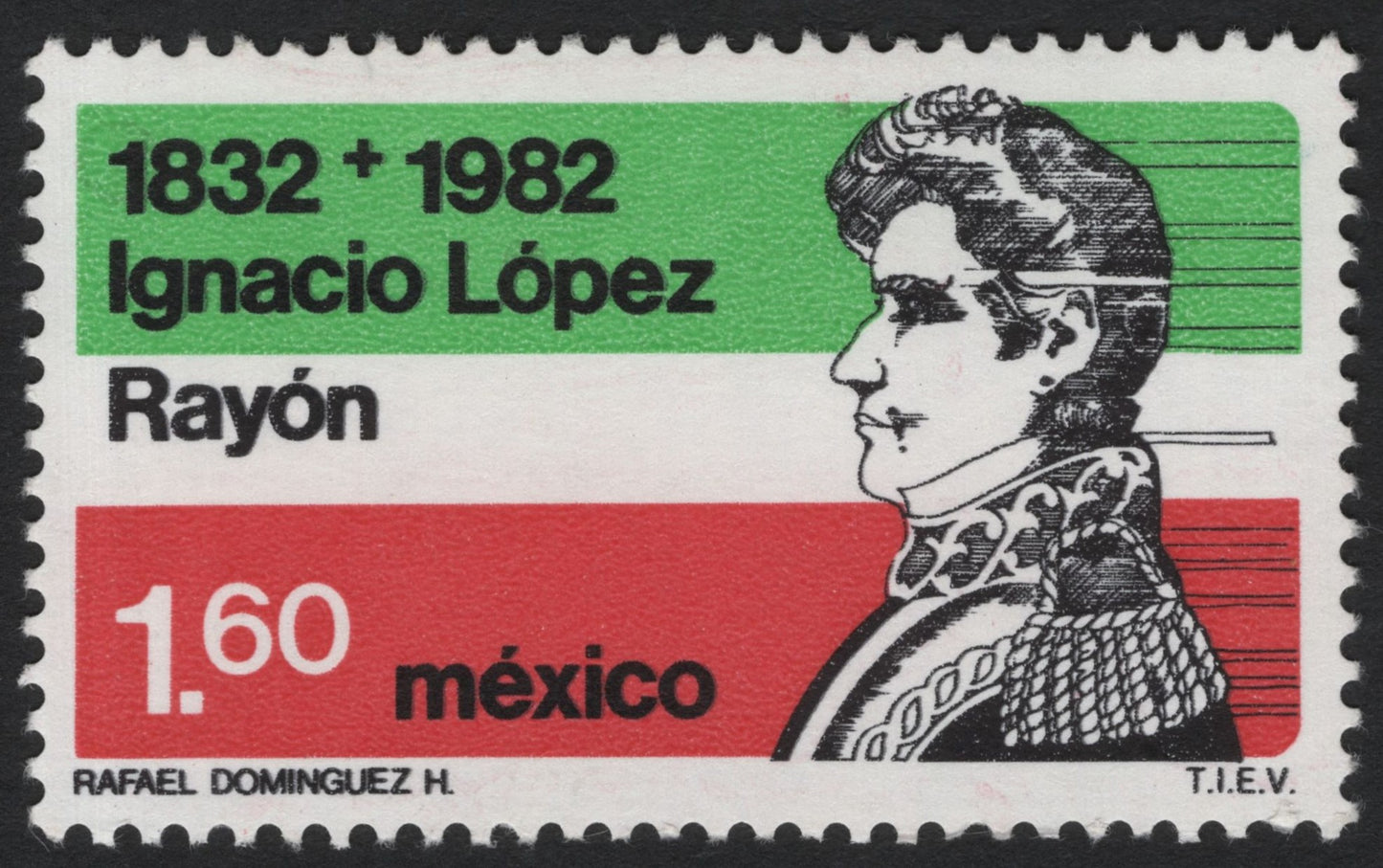 SCG4940 - Mexico 1982 Ignacio López Rayón Bicentenary Stamp