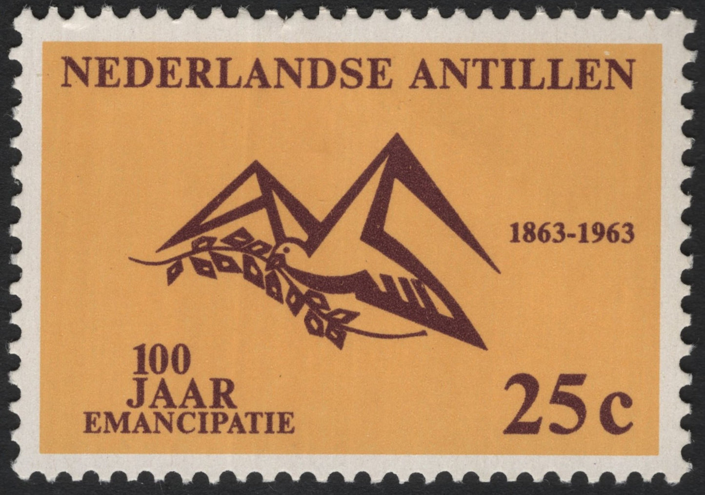 SCG4935 - Netherlands Antilles 1963 – 100 Years of Emancipation (25c)