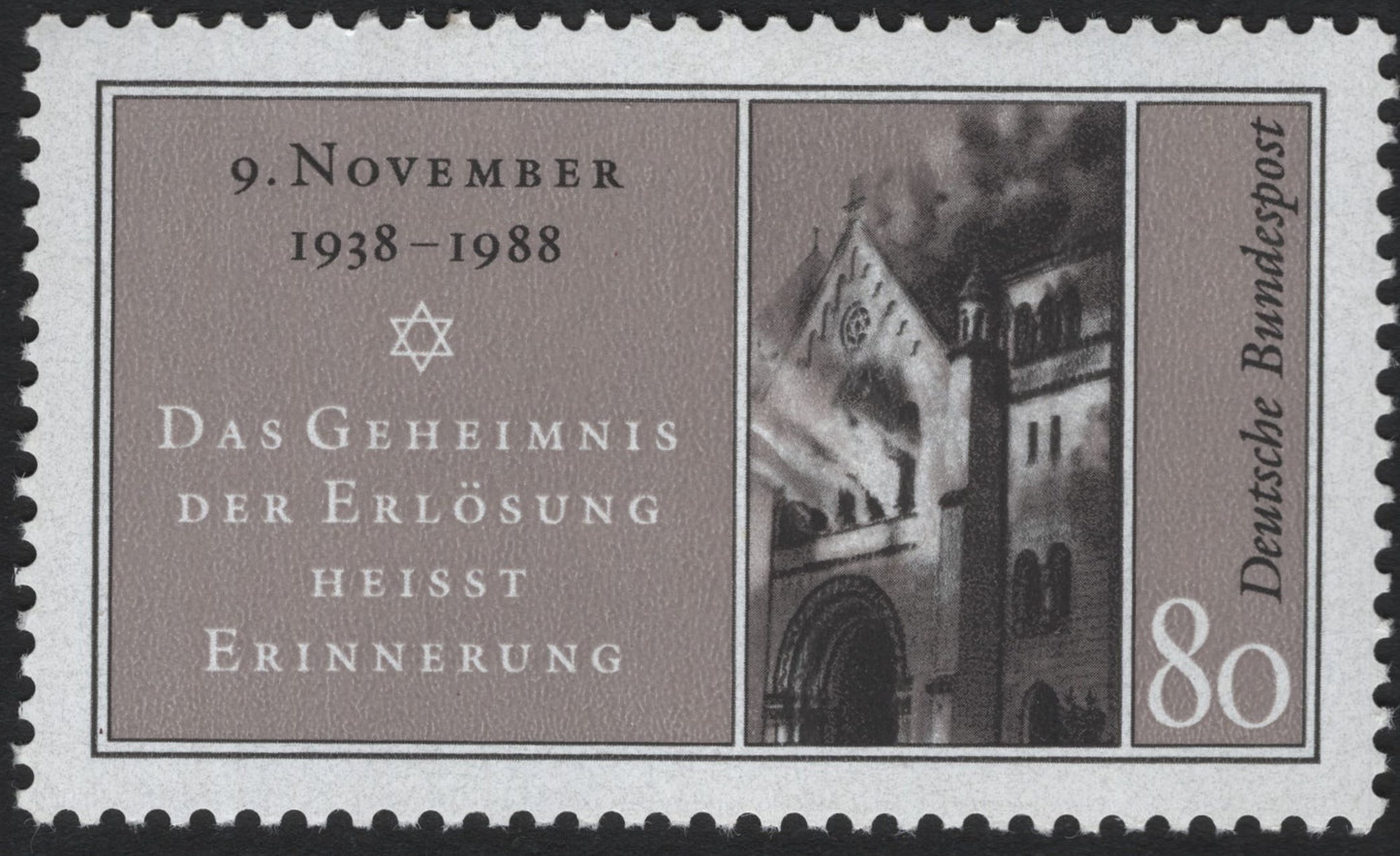 SCG4956 - Germany 1988 – 50th Anniversary of Kristallnacht (Synagogue Memorial)