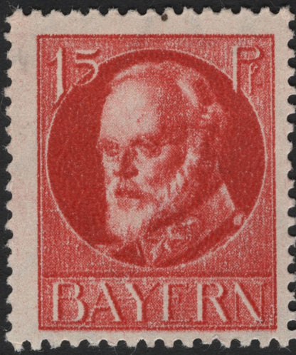 SCG4987 - Bavaria 1911–1919 King Ludwig III Definitives (Pfennig Values)