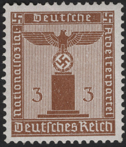 SCG4991 - Germany (Deutsches Reich) – NSDAP Official Stamps, 1934–1936 (Eagle and Swastika on Pedestal, 3 Pf & 5 Pf)