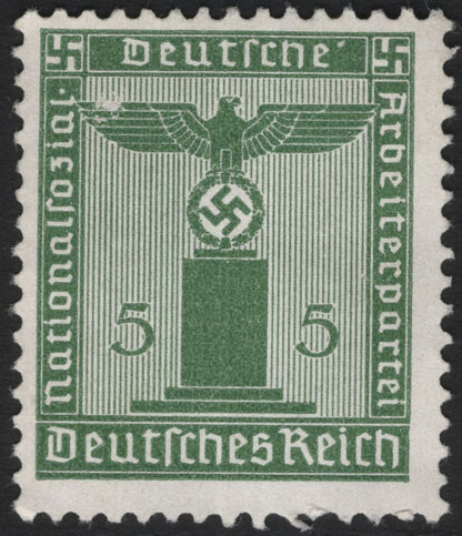 SCG4991 - Germany (Deutsches Reich) – NSDAP Official Stamps, 1934–1936 (Eagle and Swastika on Pedestal, 3 Pf & 5 Pf)