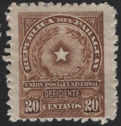 SCG4968 - Paraguay 1918–1920 “Deficiente” & “Oficial”  Star and Wreath Definitives