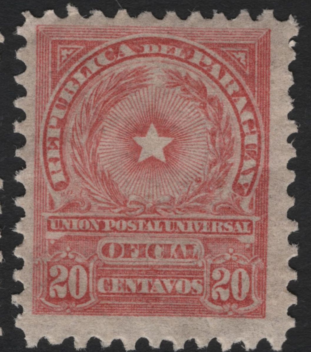 SCG4968 - Paraguay 1918–1920 “Deficiente” & “Oficial”  Star and Wreath Definitives