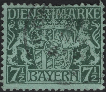 SCG4964 - Bavaria 1914–1916 Official Service Stamps – Coat of Arms Issue
