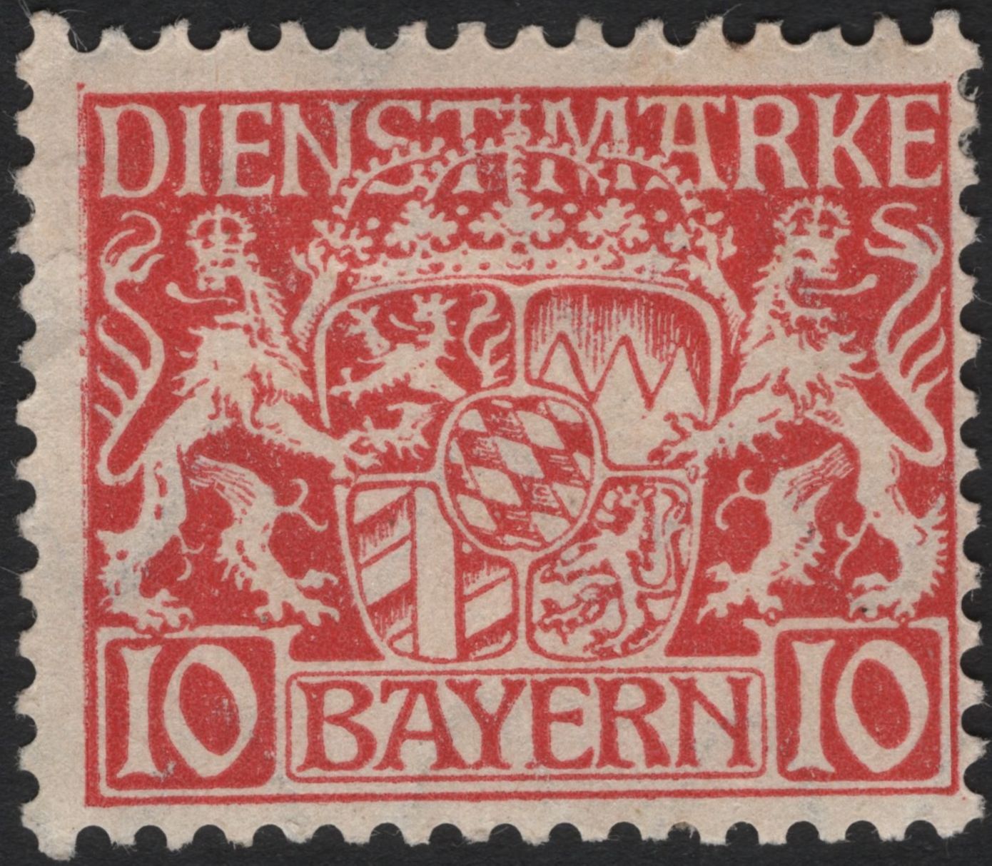 SCG4964 - Bavaria 1914–1916 Official Service Stamps – Coat of Arms Issue