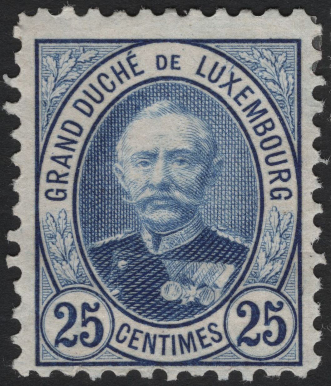SCG4972 - Luxembourg 1906–1914 Grand Duke William IV Definitives – 25c Blue & 30c Olive-Green