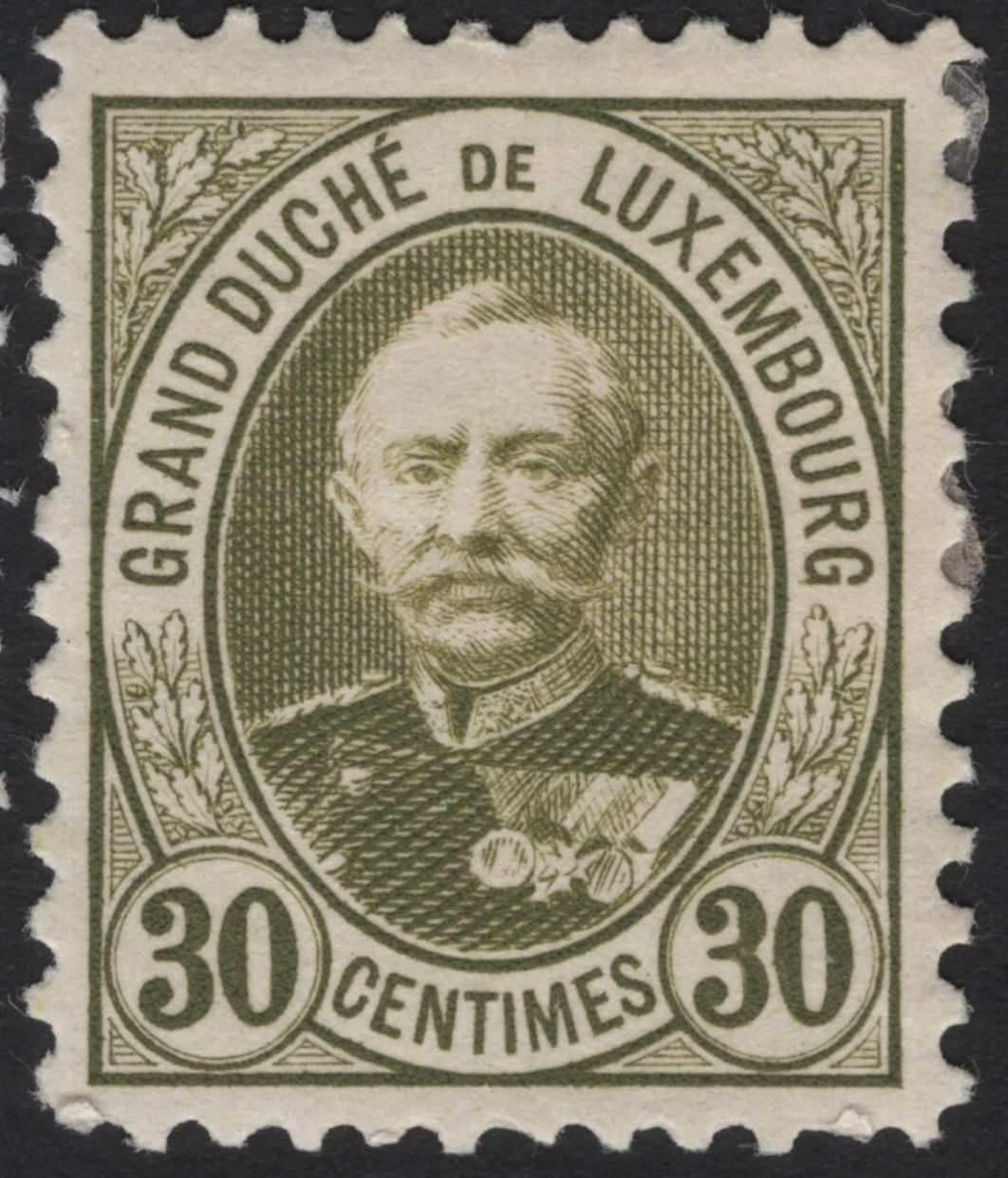SCG4972 - Luxembourg 1906–1914 Grand Duke William IV Definitives – 25c Blue & 30c Olive-Green