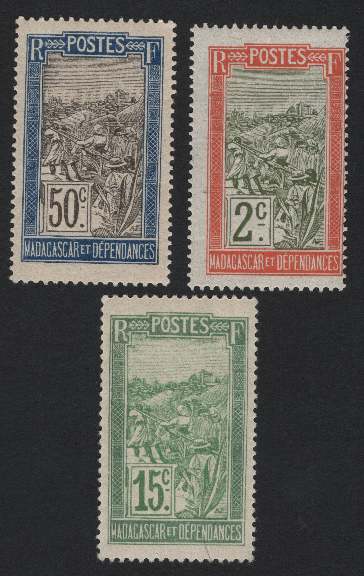 SCG4977 - Madagascar & Dependencies – Rice Harvesting Scene (Early 20th Century)
