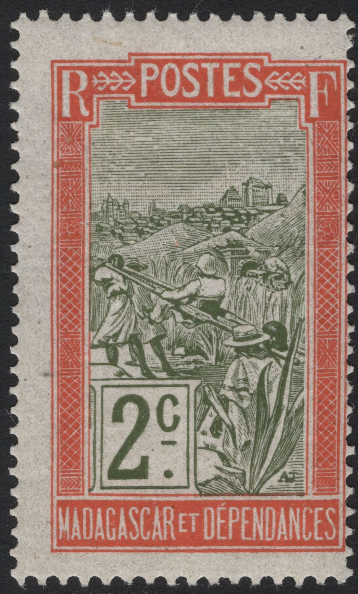SCG4977 - Madagascar & Dependencies – Rice Harvesting Scene (Early 20th Century)