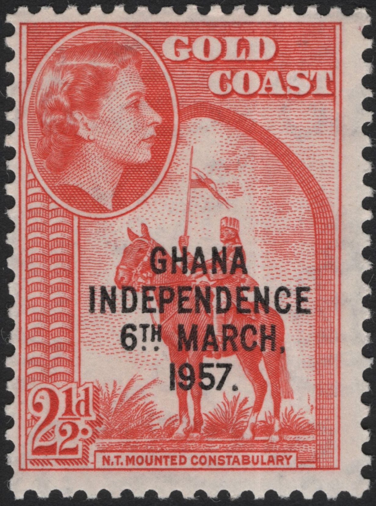 SCG4978 - Gold Coast 1957 Overprinted Stamps – Ghana Independence Issue