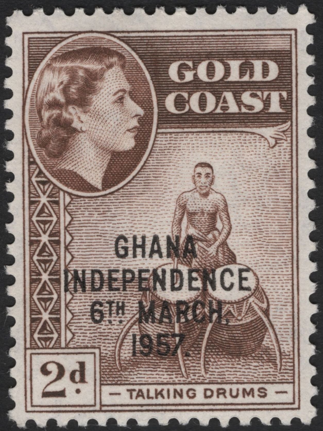 SCG4978 - Gold Coast 1957 Overprinted Stamps – Ghana Independence Issue