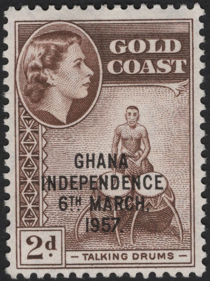 SCG4978 - Gold Coast 1957 Overprinted Stamps – Ghana Independence Issue
