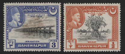 SCG4981 - Bahawalpur 1949 Silver Jubilee Issue – Irrigation & Wheat