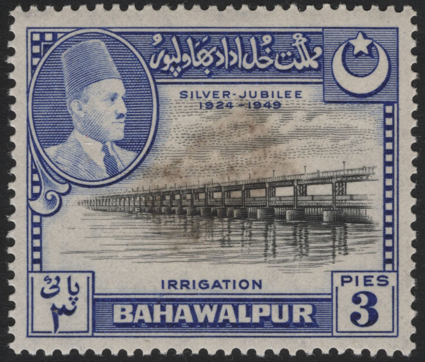 SCG4981 - Bahawalpur 1949 Silver Jubilee Issue – Irrigation & Wheat