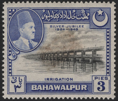 SCG4981 - Bahawalpur 1949 Silver Jubilee Issue – Irrigation & Wheat