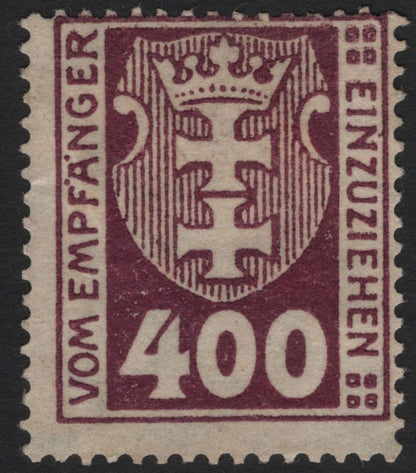 SCG4982 - Germany – Revenue Stamps (Crowned Arms Design, “Vom Empfänger einzuziehen” Series)