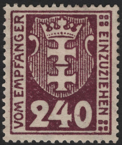 SCG4982 - Germany – Revenue Stamps (Crowned Arms Design, “Vom Empfänger einzuziehen” Series)