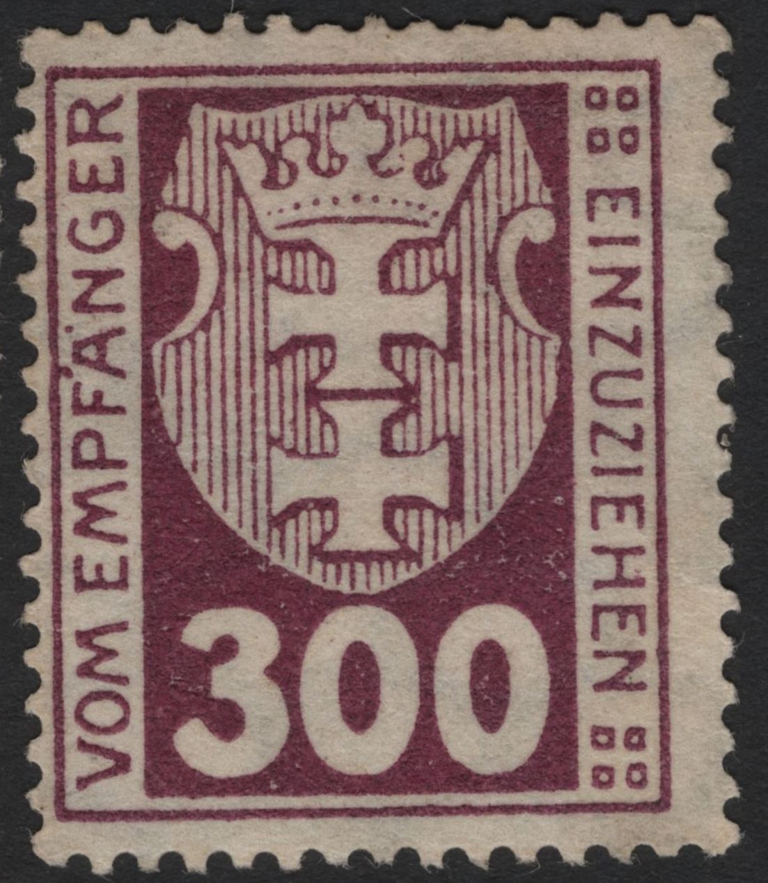 SCG4982 - Germany – Revenue Stamps (Crowned Arms Design, “Vom Empfänger einzuziehen” Series)